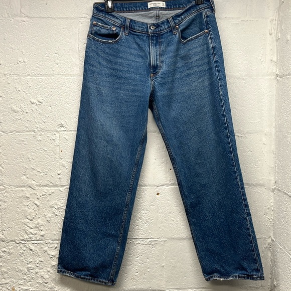 Abercrombie & Fitch Blue Flare Jeans - Picture 2 of 7